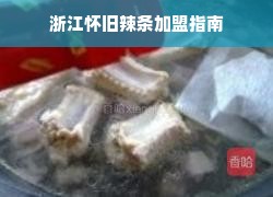 浙江怀旧辣条加盟指南
