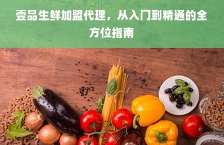 壹品生鲜加盟代理，从入门到精通的全方位指南