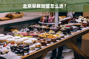 北京早教加盟怎么选？