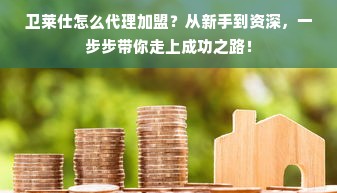卫莱仕怎么代理加盟？从新手到资深，一步步带你走上成功之路！