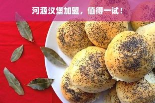 河源汉堡加盟，值得一试！