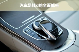 汽车品牌d的全面解析