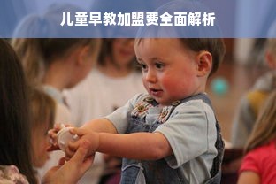 儿童早教加盟费全面解析