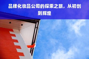 品牌化妆品公司的探索之旅，从初创到辉煌