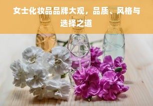 女士化妆品品牌大观，品质、风格与选择之道
