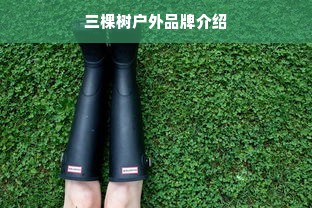 三棵树户外品牌介绍