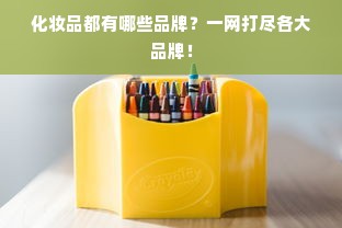 化妆品都有哪些品牌？一网打尽各大品牌！