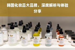 韩国化妆品大品牌，深度解析与体验分享