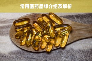 常用医药品牌介绍及解析