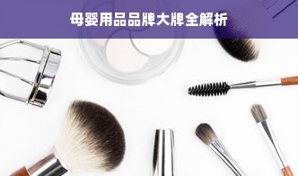 母婴用品品牌大牌全解析