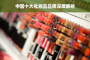 中国十大化妆品品牌深度解析