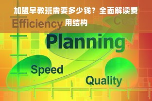 加盟早教班需要多少钱？全面解读费用结构