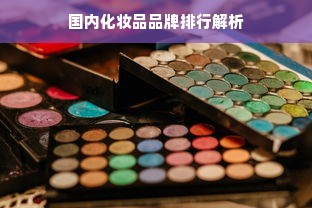 国内化妆品品牌排行解析