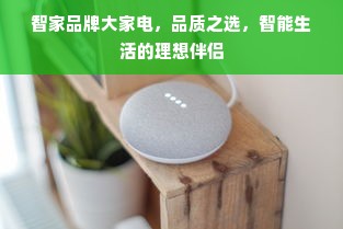 智家品牌大家电，品质之选，智能生活的理想伴侣