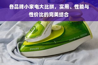 各品牌小家电大比拼，实用、性能与性价比的完美结合