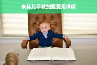 米其儿早教加盟费用详解