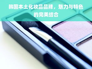 韩国本土化妆品品牌，魅力与特色的完美结合