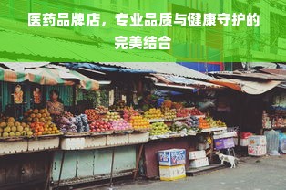 医药品牌店，专业品质与健康守护的完美结合