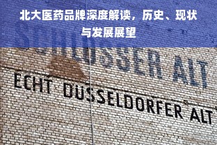 北大医药品牌深度解读，历史、现状与发展展望
