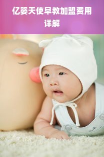 亿婴天使早教加盟费用详解