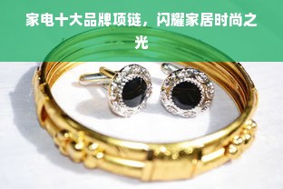 家电十大品牌项链，闪耀家居时尚之光