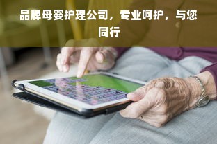 品牌母婴护理公司，专业呵护，与您同行