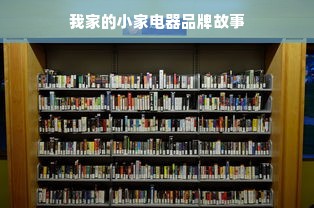 我家的小家电器品牌故事