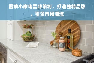 厨房小家电品牌策划，打造独特品牌，引领市场潮流