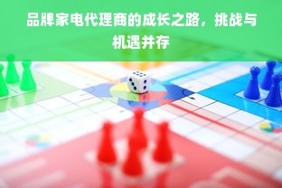 品牌家电代理商的成长之路，挑战与机遇并存