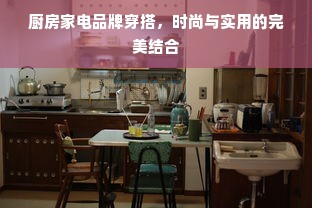 厨房家电品牌穿搭，时尚与实用的完美结合