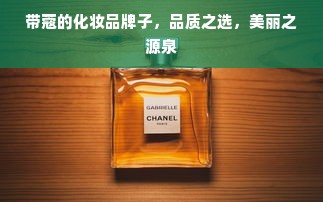 带蔻的化妆品牌子，品质之选，美丽之源泉
