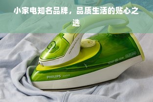 小家电知名品牌，品质生活的贴心之选