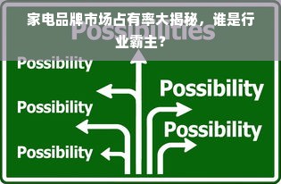 家电品牌市场占有率大揭秘，谁是行业霸主？