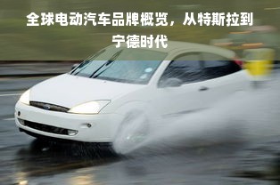 全球电动汽车品牌概览，从特斯拉到宁德时代