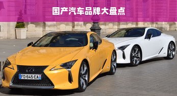 国产汽车品牌大盘点