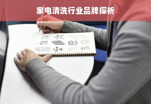 家电清洗行业品牌探析