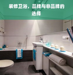 装修卫浴，品牌与非品牌的选择
