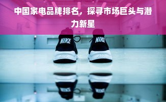 中国家电品牌排名，探寻市场巨头与潜力新星