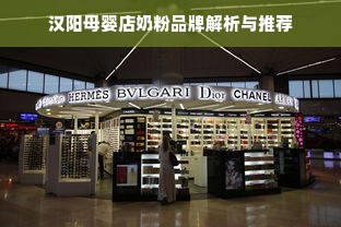 汉阳母婴店奶粉品牌解析与推荐