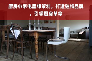 厨房小家电品牌策划，打造独特品牌，引领厨房革命