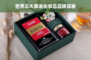 世界三大美发化妆品品牌探秘