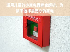 适用儿童的小家电品牌全解析，为孩子选择最贴心的家电