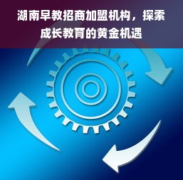 湖南早教招商加盟机构，探索成长教育的黄金机遇