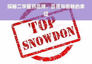 探秘二字医药品牌，品质与信赖的象征