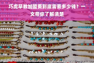 巧虎早教加盟费到底需要多少钱？一文带你了解清楚
