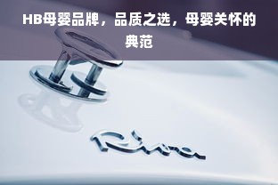 HB母婴品牌，品质之选，母婴关怀的典范
