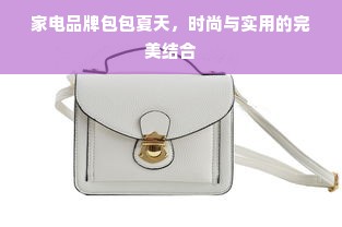 家电品牌包包夏天，时尚与实用的完美结合