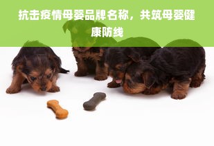 抗击疫情母婴品牌名称，共筑母婴健康防线