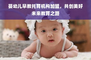 婴幼儿早教托育机构加盟，共创美好未来教育之路