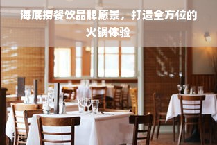 海底捞餐饮品牌愿景，打造全方位的火锅体验